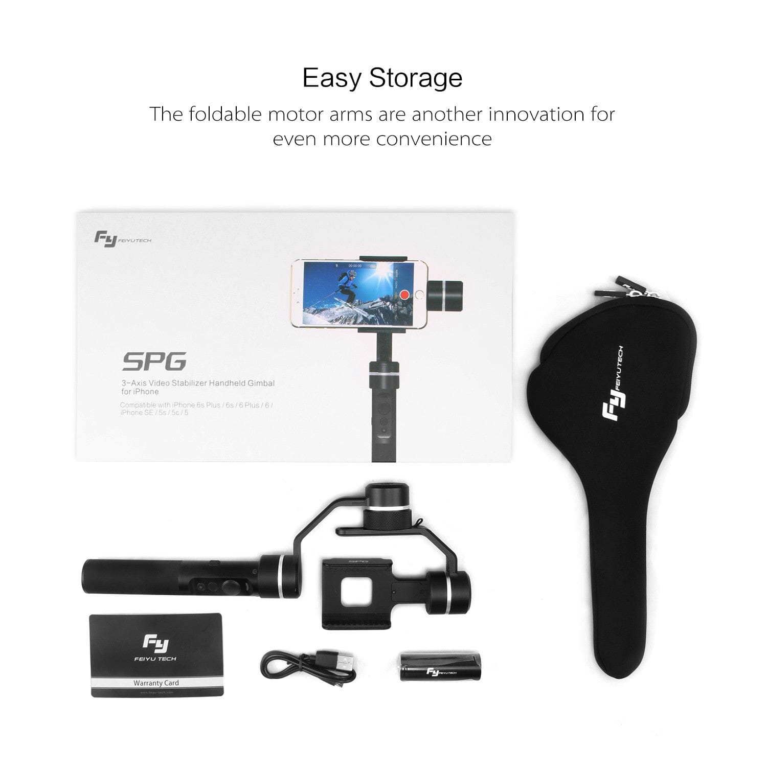 FeiyuTech FeiyuTech SPG 3-Axis Gimbal for iPhone Smart Phones and Sports Cameras HANDHELD GIMBAL 