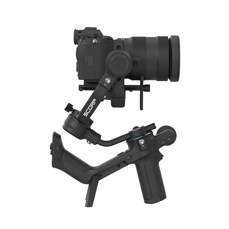 FeiyuTech SCORP-C Estabilizador cardán de cámara, cardán de Mano de 3 Ejes  para DSLR y cámara sin Espejo, Carga útil de 5.5 lbs, para Sony  A6300/A6400/a9/a7, para Canon 5D3/80D, para Nikon D7500/Z5/Z6 
