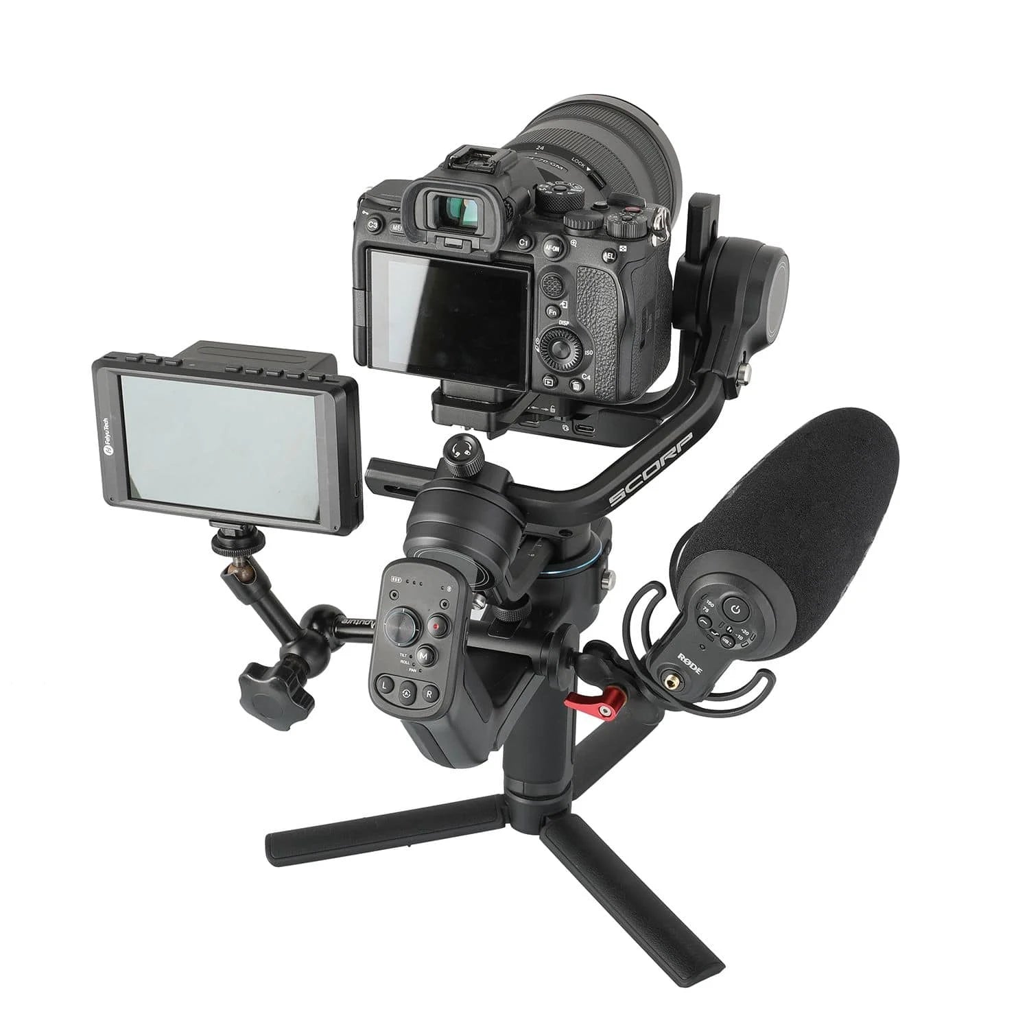 Feiyu SCORP-C | Gimbal Versátil para Câmera Sony/Canon/Nikon Feiyu SCORP-C | Gimbal Versátil para Câmera Sony/Canon/Nikon