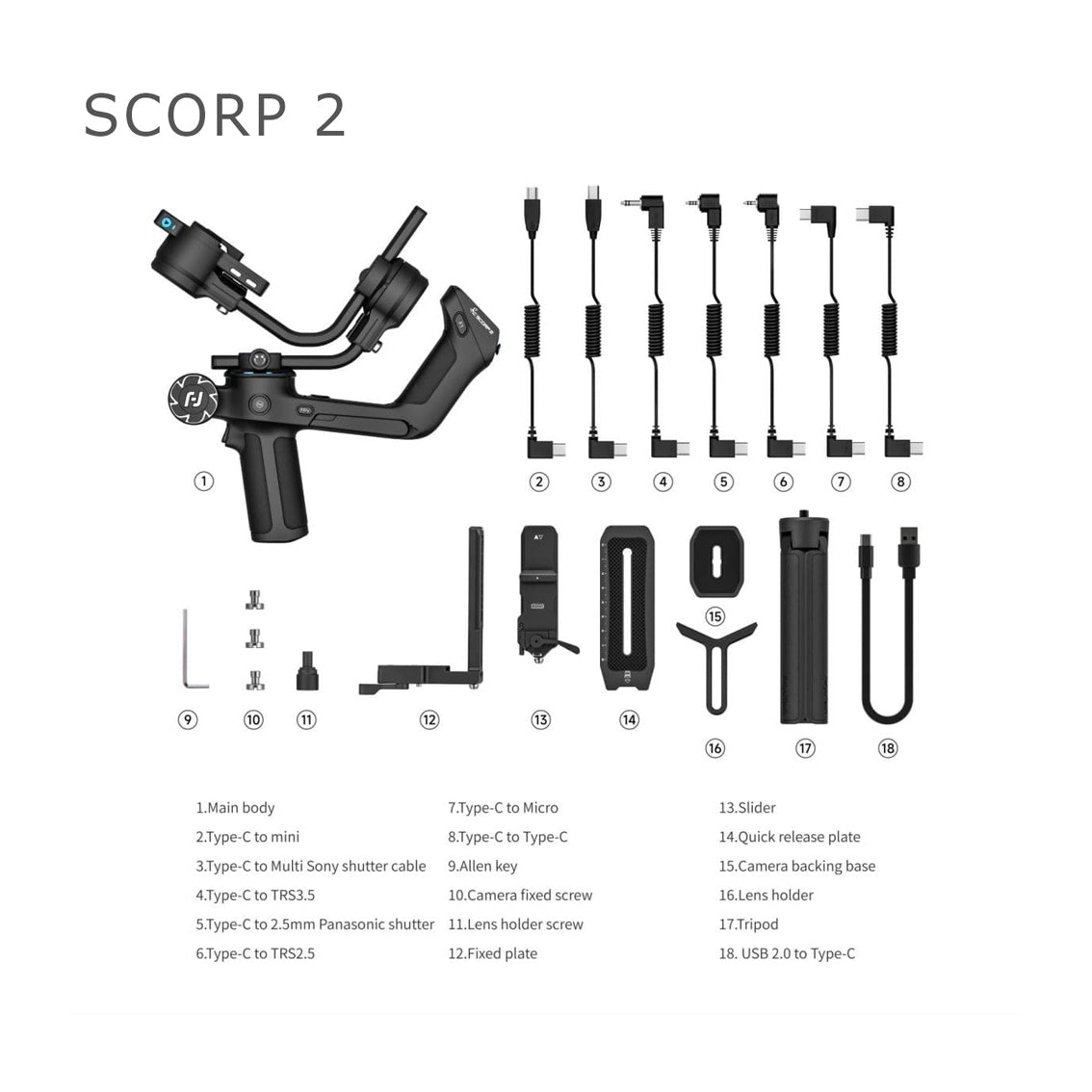 Feiyu SCORP 2 | AI Tracking Camera Gimbal for Sony/Canon/Nikon – FeiyuTech