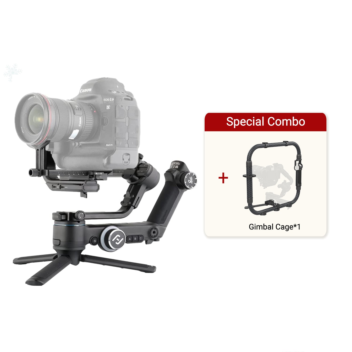 (Remis à neuf) SCORP Pro Stabilisateur de cardan professionnel détachable à 3 axes pour appareil photo reflex numérique sans miroir