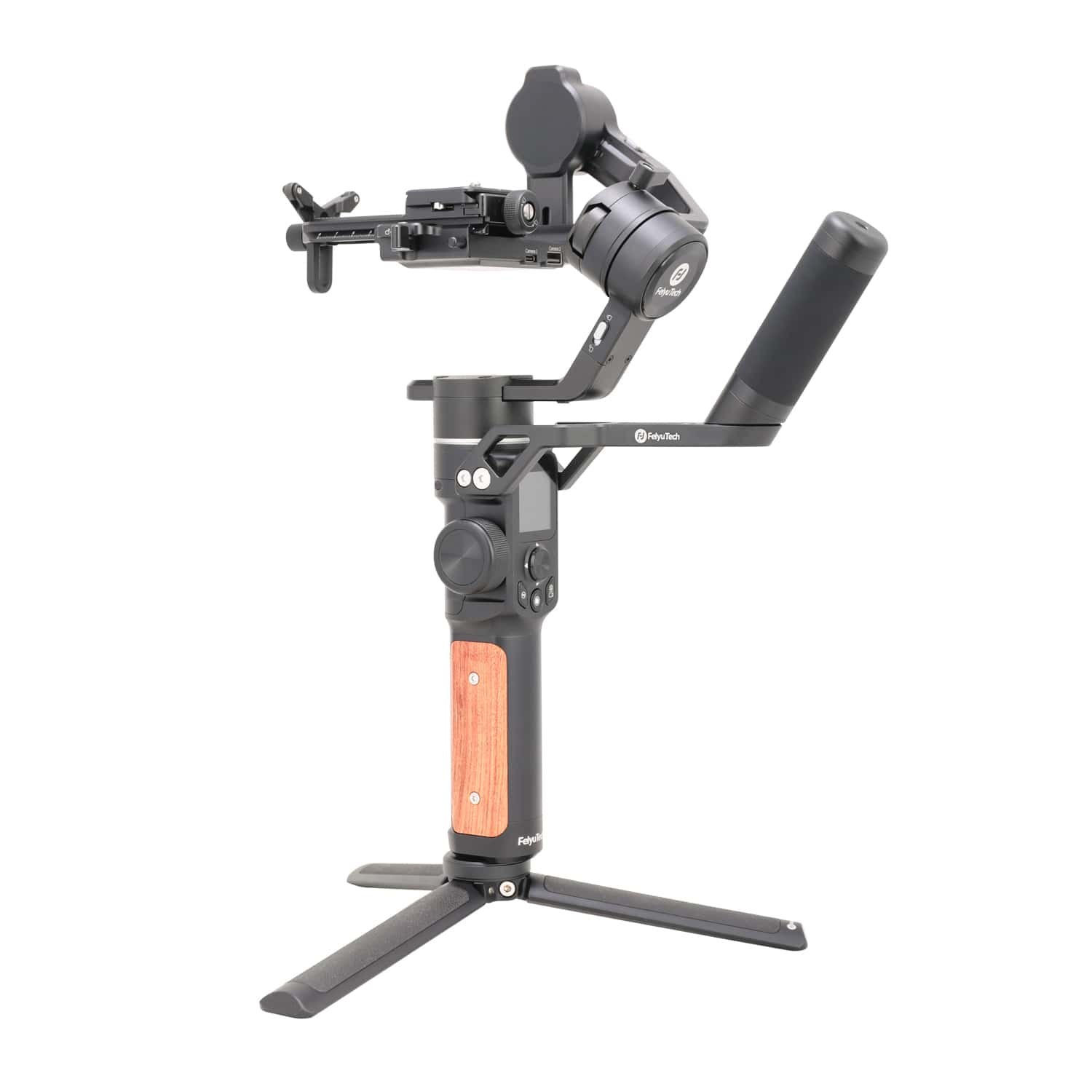 Feiyu AK2000S stands on a tripod in profile