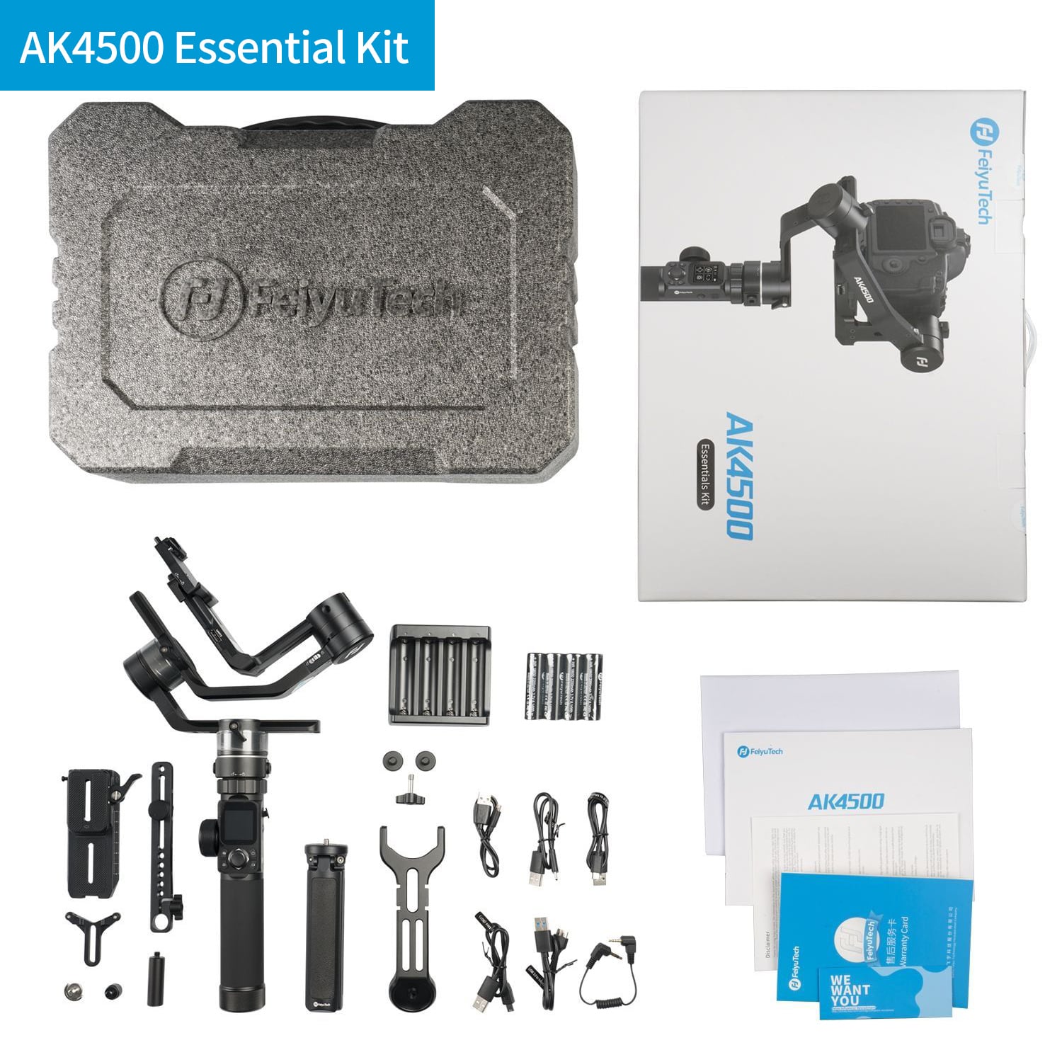 Feiyu AK4500's essential kit
