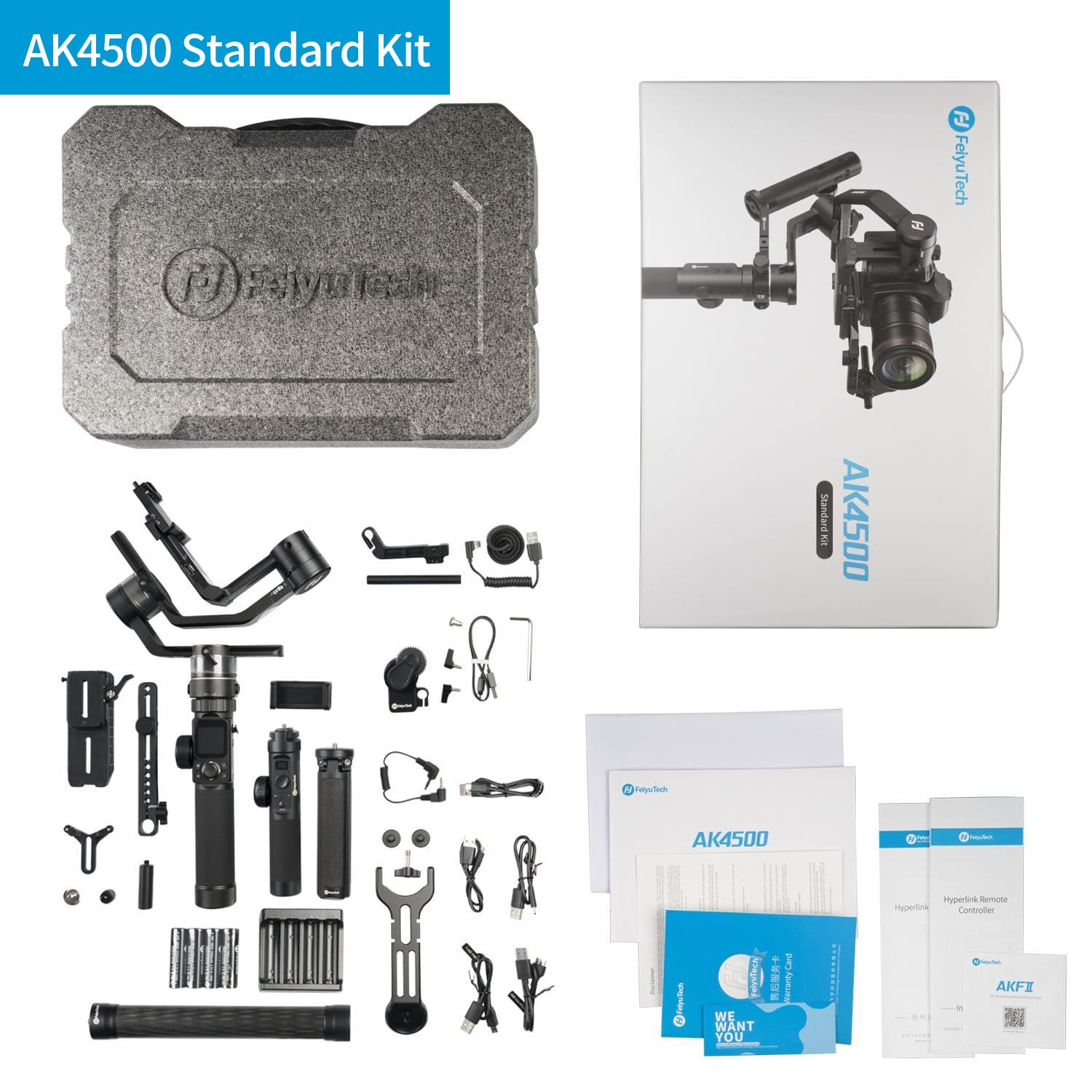 Feiyu AK4500's standard kit