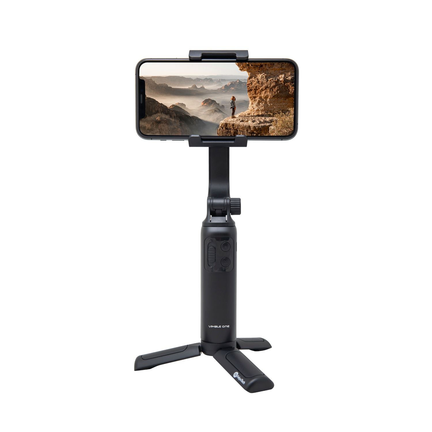 Vimble ONE stands on a built-in tripod